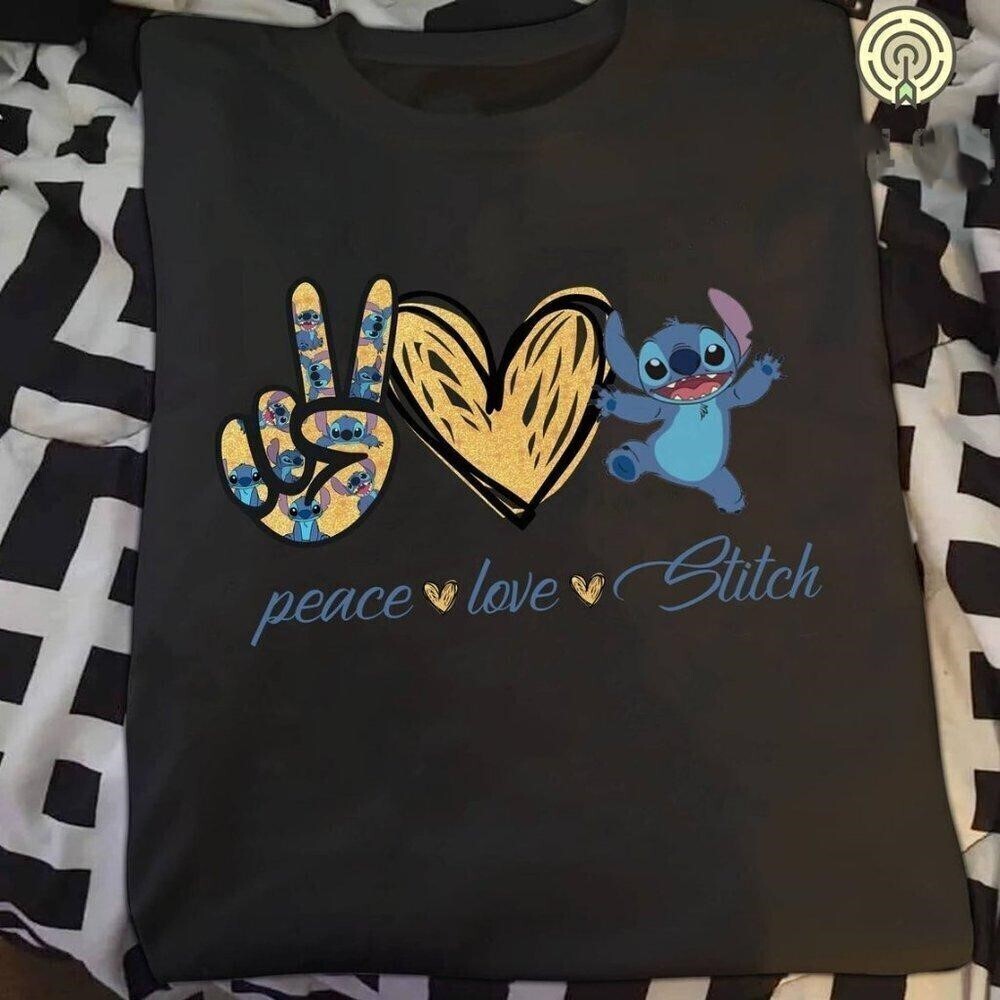 Peace Love Stitch Shirt Cute Stitch Shirt